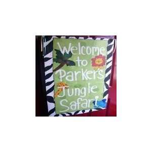  Safari Themed Personalized Birthday Banner: Office 