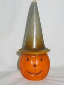   Penn Halloween Witch Hat Jack O Lantern Candle VHTF T23 Pumpkin  