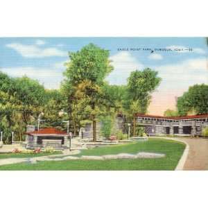  Vintage Postcard Eagle Point Park   Dubuque Iowa 