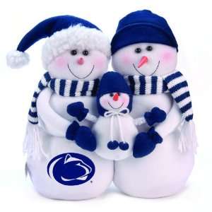  NCAA Penn State Nittany Lions Snowmen Family Holiday Table 