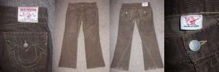 True Religion Joey Jeans Mens Corduroy Pants Size 34 X 33  