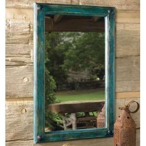  Painted Turquoise Mirror 