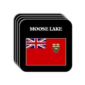 Manitoba   MOOSE LAKE Set of 4 Mini Mousepad Coasters