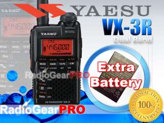 YAESU VX 3R VX 3 DUAL BAND + FREE Extra battery VX3R  
