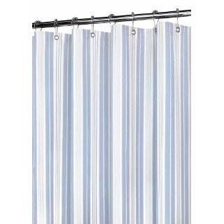   Tiles Watershed Shower Curtain, Ocean Blue/White: Home & Kitchen
