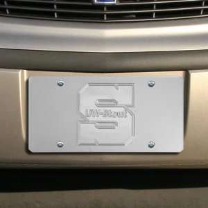  NCAA Wisconsin Stout Blue Devils Satin License Plate 
