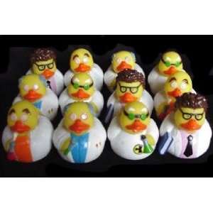  12) Rubber Duck Duckie Ducky MAD SCIENTIST Party Favors: Toys & Games