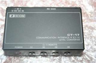 Icom CT 17 communications level interface  
