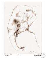 Nancy LeMay S/N Lmtd Edtn Print   Elephant Portrait  