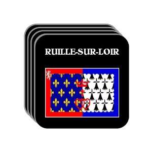 Pays de la Loire   RUILLE SUR LOIR Set of 4 Mini Mousepad Coasters