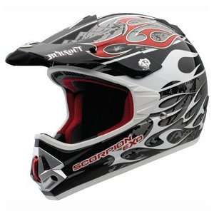 Scorpion VX 17 Burnout Helmet   Small/Red: Automotive