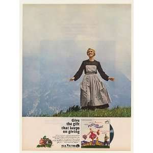  1966 Julie Andrews The Sound of Music RCA Victor Print Ad 