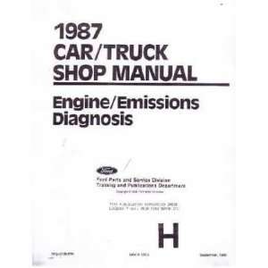 1987 FORD LINCOLN MERCURY Emissions Diagnosis Manual 