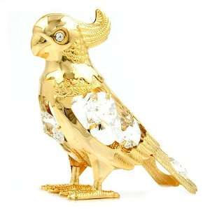  PARROT, CRYSTAL ELEMENTS, GOLD PLATED, NEW