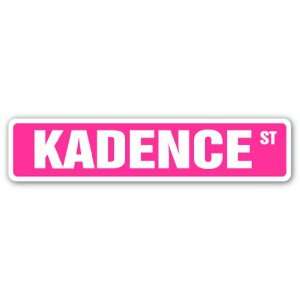  KADENCE Street Sign name kids childrens room door bedroom 