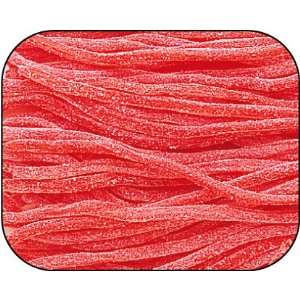 Red Strawberry Sour Licorice Straws Candy 15 Pound Bag (Bulk)  
