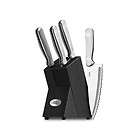 Ginsu 04888 Kotta 5 piece Stainless Prep Set Knife Set in Black