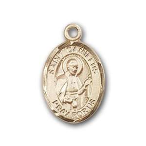   Badge Medal with St. Camillus of Lellis Charm and Polished Pin Brooch