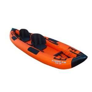  AIRHEAD TRAVEL KAYAK DELUXE 12 2 PERSON INFLATABLE 