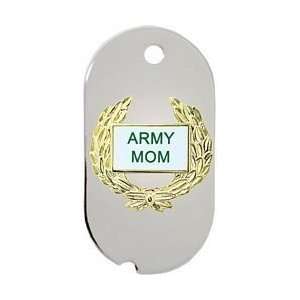  US Army Mom Dog Tag Key Ring 