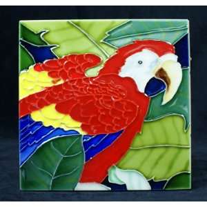 Large Parrot Tile or Trivet