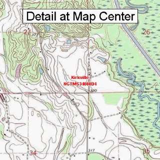  USGS Topographic Quadrangle Map   Kirkville, Mississippi 