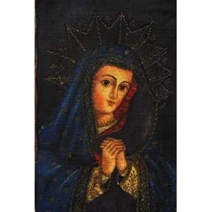  Lady Praying Cuzco Oil Painting: Home & Kitchen