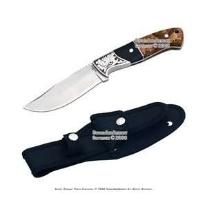   Tang Fixed Blade Elegant Hunting Knife With Sheath