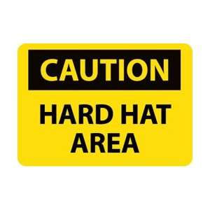  C31RB   Caution, Hard Hat Area, 10 X 14, .050 Rigid 