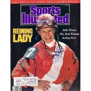  Julie Krone autographed Sports Illustrated Magazine 