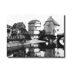 Nahe Bridge Bad Kreuznach C1910 Giclee Print 