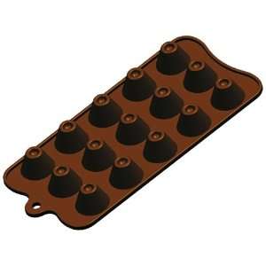  Fat Daddios Silicone 15 Piece Dimpled Volcano Chocolate 