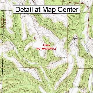 USGS Topographic Quadrangle Map   Elsey, Missouri (Folded/Waterproof 