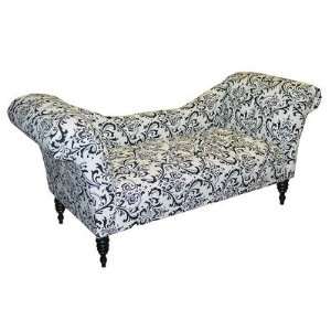  Settee in Traditional Black and White Furniture & Decor