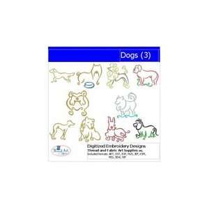  Digitized Embroidery Designs   Dogs(3) Arts, Crafts 