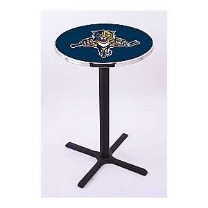 Florida Panthers HBS Pub Table with Black Wrinkle base 