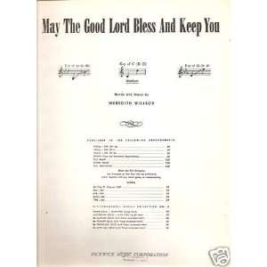  Sheet Music M Willson May The Good Lord Bless 112 
