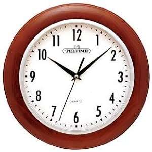  Glenwood Round Wooden Wall Clock SS 95615: Home & Kitchen