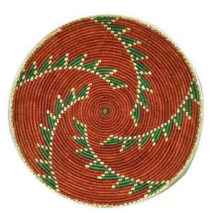 Hand Woven African Basket, 14 Inches, #73, Straw Basket, Decor for the 
