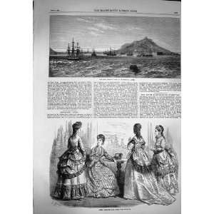    1869 Treaty Port Hakodadi Japan Ships Paris Fashion