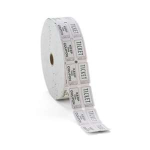  Double Ticket Roll, White, 2000 Tickets/Roll   59005