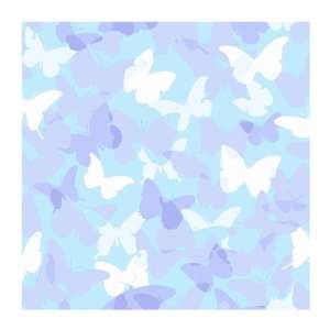   Wallcoverings Candice Olson Kids CK7654 Butterfly Camo Wallpaper, Blue