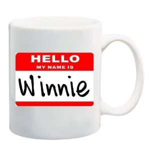   NAME IS WINNIE Mug Coffee Cup 11 oz ~ Winnie the Pooh 