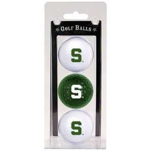 Michigan State Spartans Team Logo Three Golf Ball Pack   Golf:  