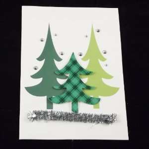   Christmas Greeting Cards with Envelopes, Festive Holiday Trees