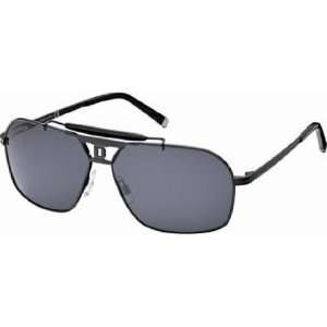  D Squared 40 Shiny Black Sunglasses 