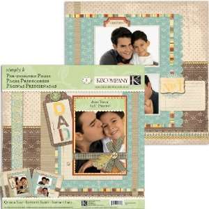  K&Company Simply K Father Pre Designed Pages Arts, Crafts 