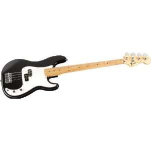  Fender Standard Precision Bass Guitar Black Gloss Maple 