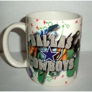  Dallas Cowboys White NFL Logo Coffee Mug 