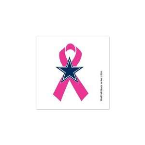    Dallas Cowboys Breast Cancer Tattoo 4pack